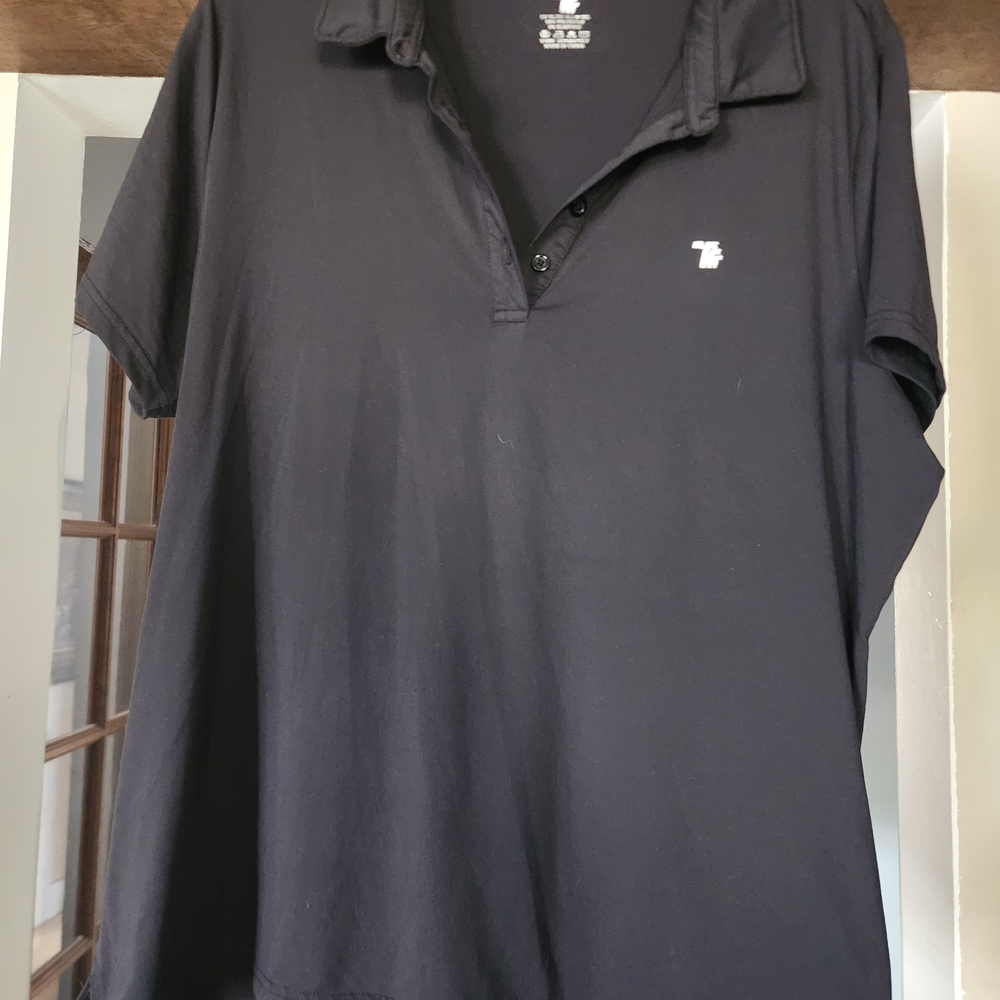 Womens Black Polo Size Xl